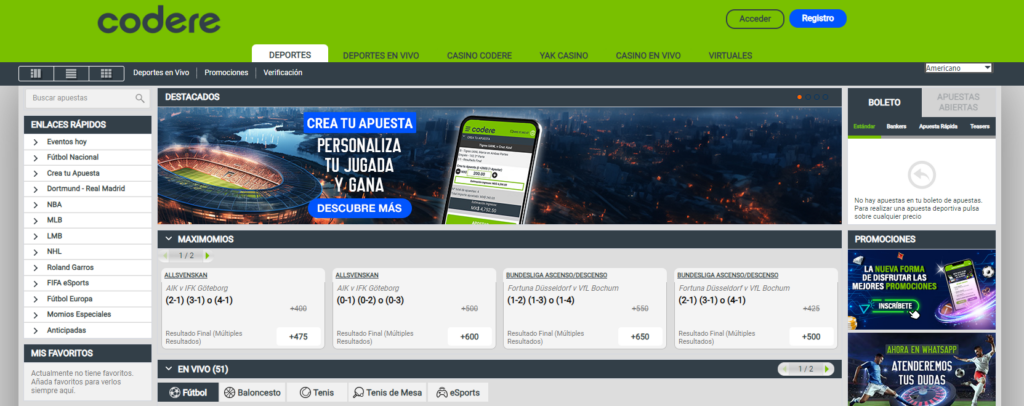 codere apuestas deportivas