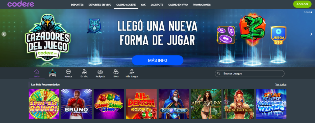 codere casino online