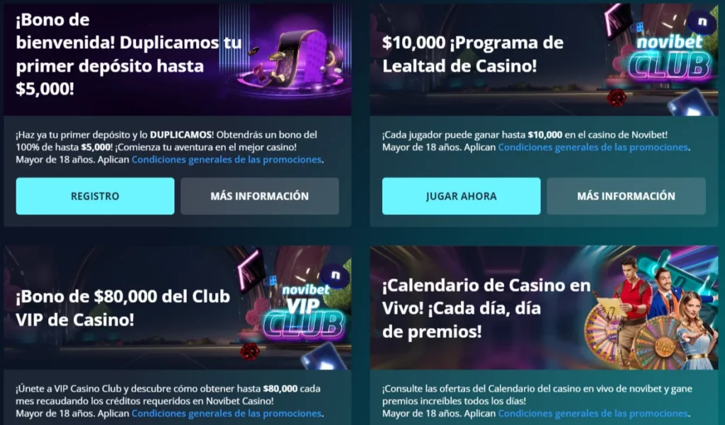 novibet bonos de casino