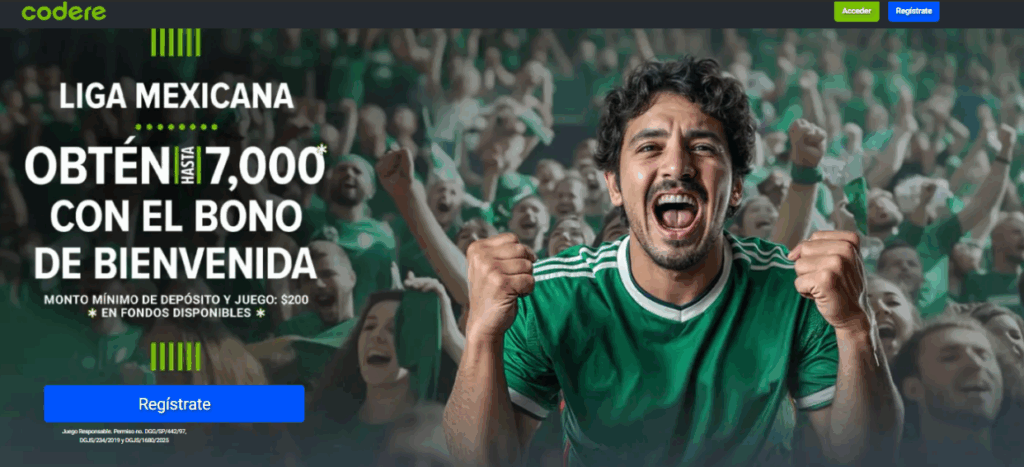 codere bono de bienvenida