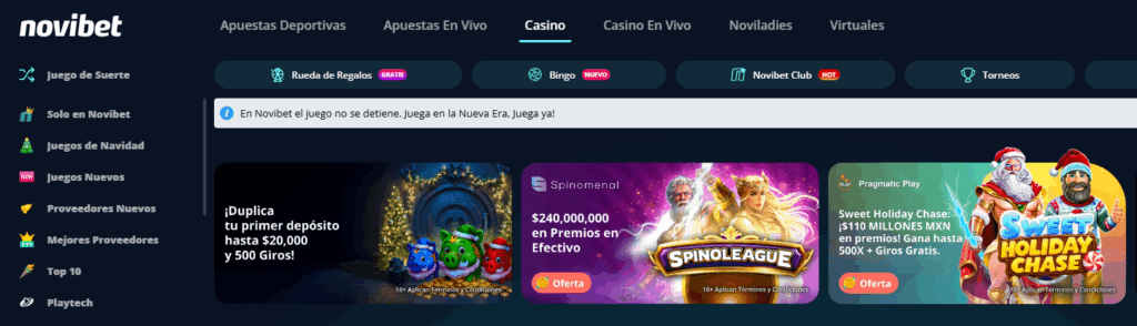 novibet código promocional